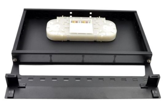 19" montagem em rack do módulo da gaveta da fibra do LC 1U dos painéis de remendo de FTTH MPO MTP
