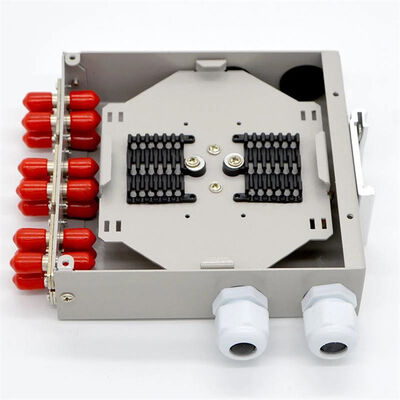12core fibra - cerco ótico da montagem do trilho do RUÍDO com o adaptador frente e verso do St
