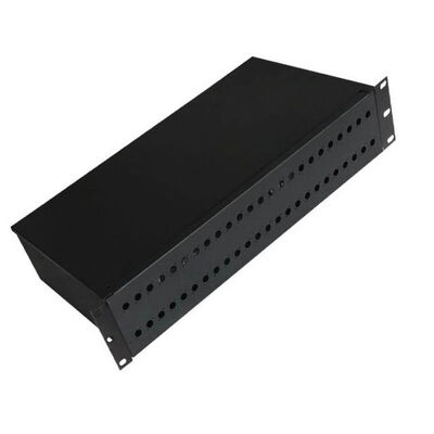 19" montagem em rack do painel de remendo de fibra 2U fixaram o tipo 48 adaptador do núcleo FC