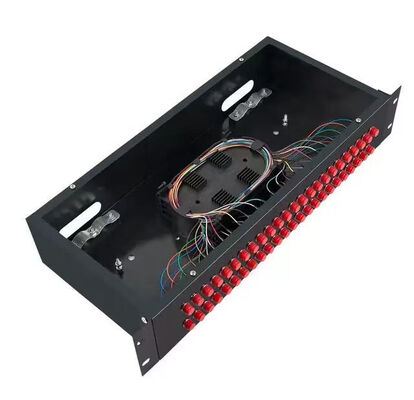 adaptador de fibra ótica de Fc da montagem em rack do cerco da caixa do painel de distribuição 2U