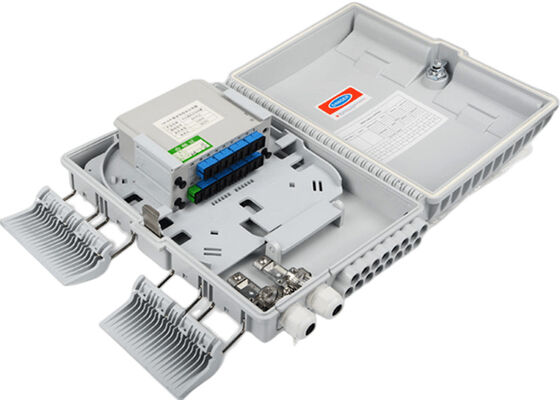 16 caixa portuária interna/exterior do divisor da fibra ótica FTTH do divisor
