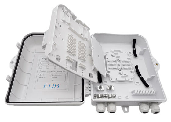 Montagem branca da parede do divisor do PLC do LC 1x16 da caixa do divisor da fibra ótica