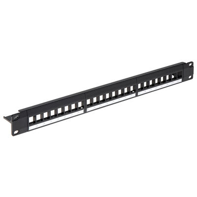 1 painel de remendo portuário do quadro 24 vazios de RU Network Patch Panel C5e descarregou