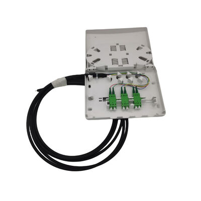 Kit de caixa de terminação de fibra compacta de 6 portas dependendo da saída de parede escolhida