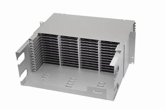 4U 576 Núcleos MTP MPO -LC Painel de remendos ODF Caixa tipo deslizante para 48 cassetes