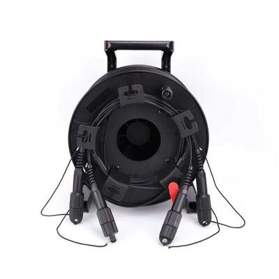 4 6 8 12 24 Core Single Mode OS2 Tactical Armored Fiber Optic Cable Reel LC SC Connector TPU Patch Cord para Parede de LED Novastar