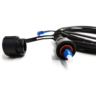Cabo de remendo de fibra blindado à prova d'água para exterior Ip68 FTTA ODVA SC para ODVA SC UPC APC 5.0mm