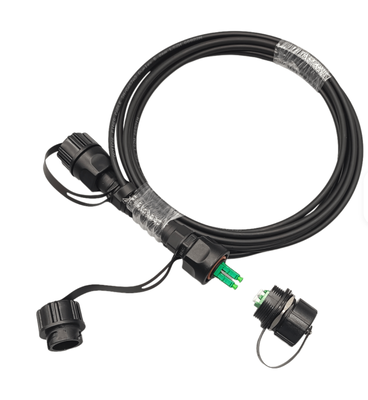 Cabo de remendo de fibra blindado à prova d'água para exterior FTTA ODVA LC para ODVA LC UPC APC 5.0mm